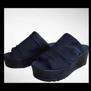Black platform sandals. New without tags or box.